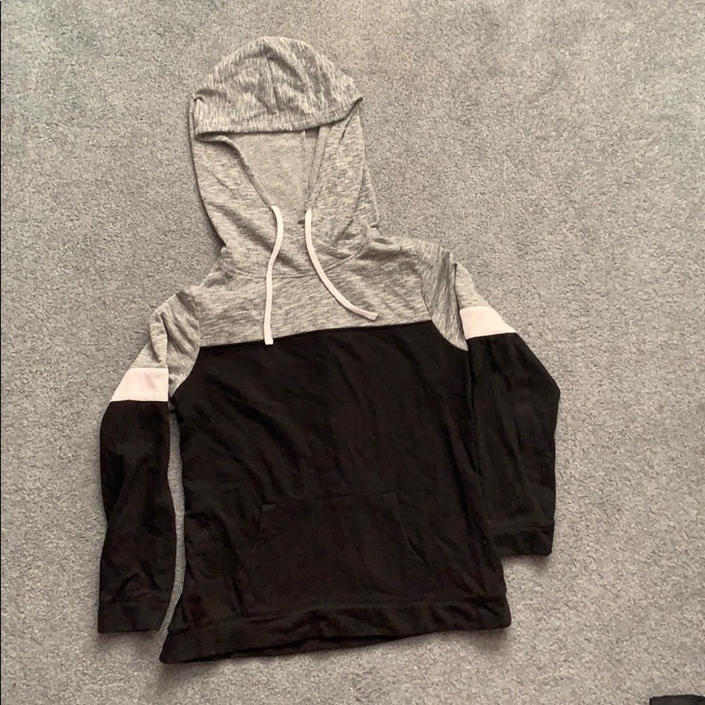 Full tilt black white and gray light hoodie